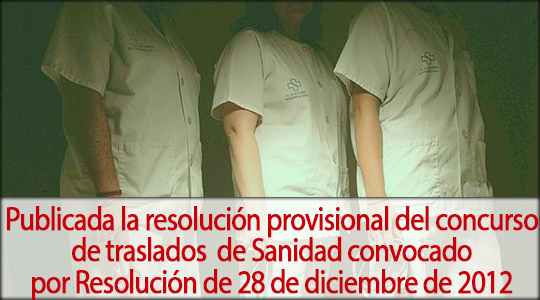 La Conselleria de Sanidad publica la resolución provisional del concurso de traslados para cubrir diversas plazas de enfermera/o de instituciones sanitarias